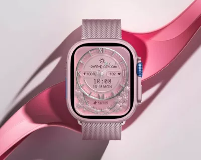 Smartwatch Moye Kronos 4 Mini 1.75\" TFT, IP67, Bluetooth 5.2, rozë, set me 7 rripa