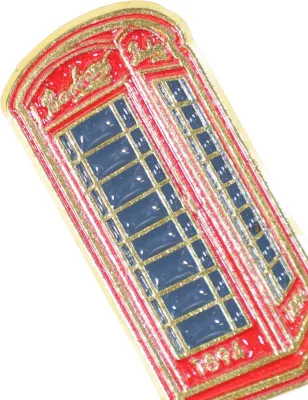 Pin dekorativ Barbour Phone Box 262MUMB0040 për meshkuj, i kuq