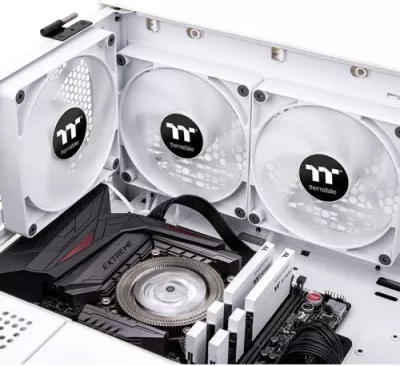 Ventilator kase Thermaltake CT120 120mm, 2 copë, i bardhë