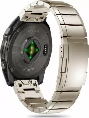 Rrip çeliku Tech-Protect SteelBand për Garmin Fenix 5X / 5X Plus / 6X / 6X Pro / 7X / 8 (51 mm), Titanium