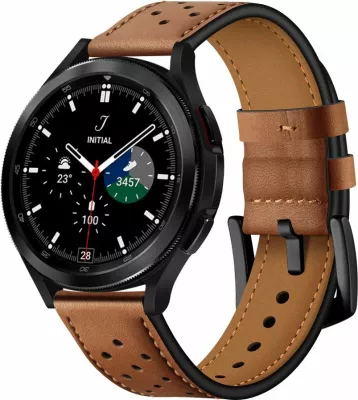 Rrip lëkure për smartwatch Tech-Protect për Samsung Galaxy Watch 4/5/5 Pro/6/7/FE, Kafe