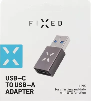 Adapter USB Fixed Link FIXA-CU-G, USB-A në USB-C, 5Gb/s, OTG, gri