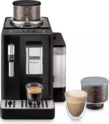 Aparat kafeje DeLonghi Rivelia EXAM440.35.B 19 bar, ekran TFT me ngjyra 3.5", Bean Switch System, 1.4 L, Onyx Black