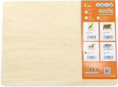 Puzël druri Montessori, Viga, Horse, me kunja, 300x225mm, shumëngjyrësh