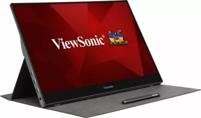 Monitor portativ ViewSonic TD1655 16:9 FHD IPS Touch 15.6" silver