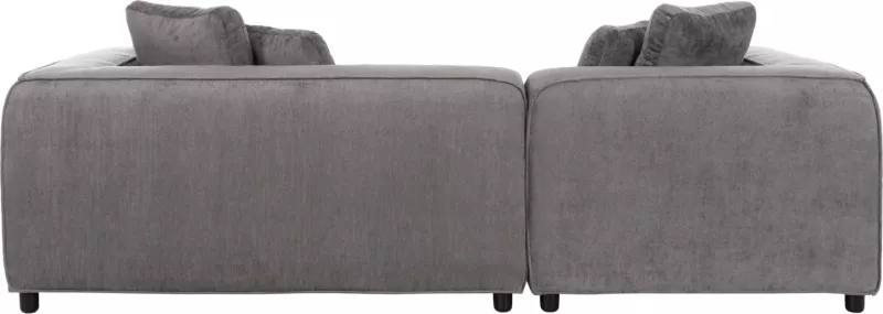 Divan qoshe i majtë, 3-vendësh, GRACE, FH3280.03L, ngjyrë gri, 252x105-160x70-90H cm