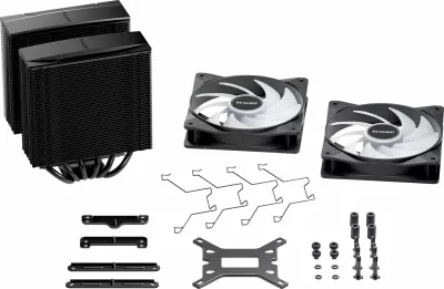Ftohës CPU be quiet! Pure Rock Pro 3 LX BK043, 2x120mm ARGB, 250W TDP, i zi