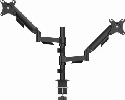Krah monitori i rregullueshëm GEMBIRD MA-DA2P-02 për 2 monitorë, 17-32", i zi
