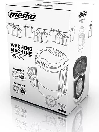 Makinë larëse për rroba Mesko Home MS 8053, 150W, 3kg, e bardhë/kaltër
