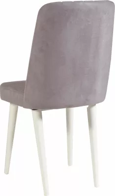Set tavoline me karrige për ngrënie, e zgjatshme, Hanah Home, Vina e bardhë, Soho gri, 5 pjesë