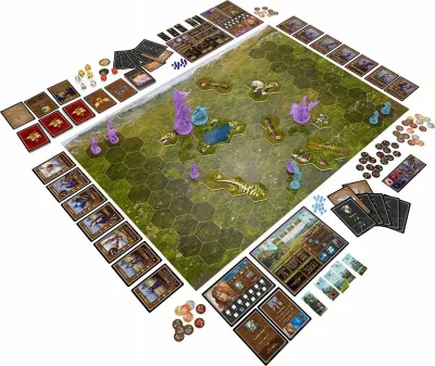 Zgjerim loje tavoline Archon Studio Heroes of Might and Magic III: Battlefield, 1-4 lojtarë, 120 min, 12+, version polonisht, set me 70 karta dhe 11 tokena