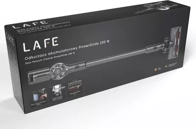 Kasë fshese Lafe PowerGlide 200 W, pa kabllo, gri