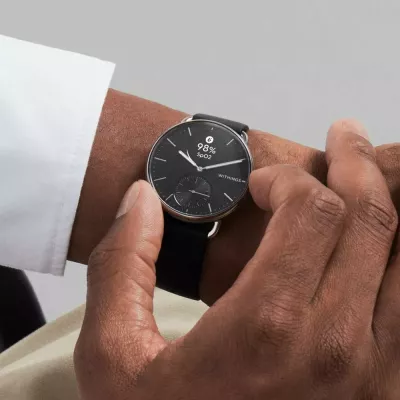 Smartwatch Withings ScanWatch 2, 1.6 cm, 34.6 g, ngjyrë e zezë