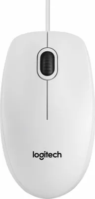 Maus Logitech B100, optik, USB, 800 dpi, e bardhë