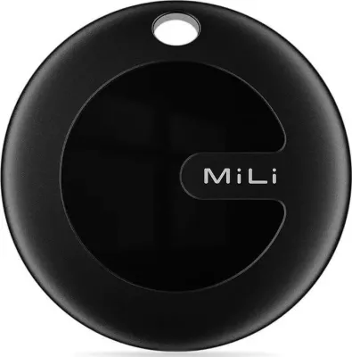 Lokalizues MiLi MiTag DUO me mbështjellës, i zi
