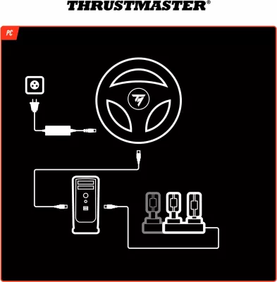 Bazë timoni Direct Drive Thrustmaster T818 V2 Black Edition 10 N·m për PC/Windows, e zezë