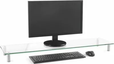 Mbajtëse monitori VONHAUS XL 3000107 100x26cm xham i temperuar 8mm, transparente