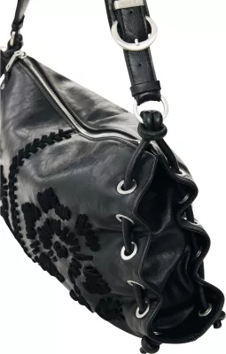 Çantë krahu për femra Desigual Alisio Xela Medium BL 26WAXP23, e zezë