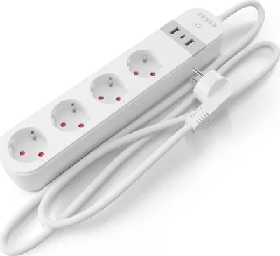Priza inteligjente Tesla TSL-SPL-SPS300, me WiFi, e bardhë