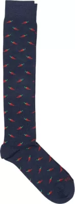 Çorape të gjata për meshkuj YOS Peperoncino, blu