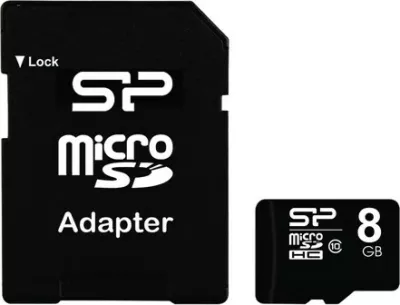 Kartë memorie microSDHC Silicon Power, 8GB 