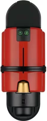 Aparat kafeje me kapsula, Krups, Nespresso Inissia XN1005, 19 bar, depo uji 0.7 L, e kuqe