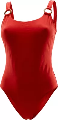 Bikine njëpjesëshe Tommy Hilfiger UW0UW06480 për femra, e kuqe [Madhësia: L]