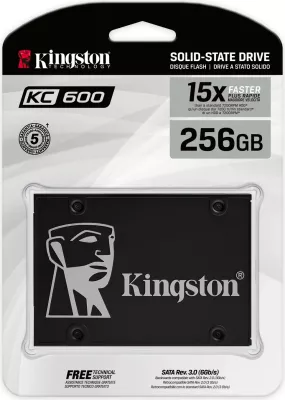 SSD Kingston KC600 256 GB, 2.5", 550 MB/s