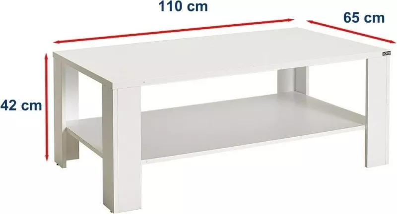 Tavolinë kafeje Hanah Home, Diamond White, Shp-695-Dd-1