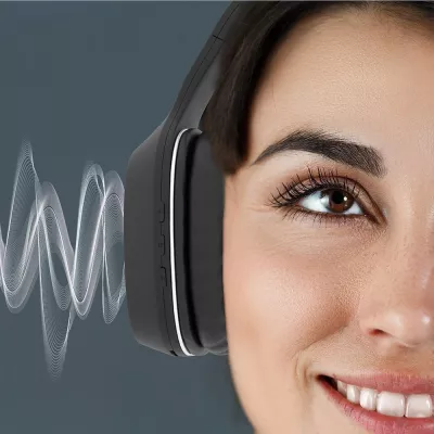 Kufje Forever BTH-505 Bluetooth ANC, mikrofon, 8h, të zeza