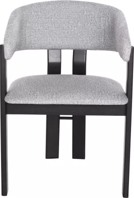 Karrige për ngrënie ZARRA FH9970.02 dru gome ngjyrë zezë-gri e lehtë 55,5x59x81,5Hcm., set prej 2 copë