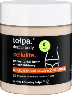 Krem trupi anti-celulit për femra Tołpa Dermo Body Cellulite Night Turbo-Cream 250ml