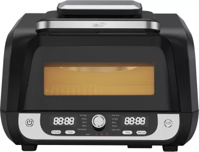 Air fryer grill Elit GrillFry360 PRO 12-në-1 6L 1500-1750W, i zi, set me aksesorë