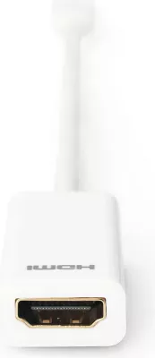Adapter Digitus Mini DisplayPort në HDMI, 0.15m, i bardhë