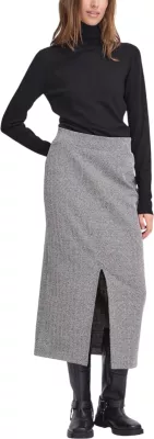Fund për femra Ichi IHKATE Jacquard Long SK 20122404, bardhë e zi [Madhësia: M]