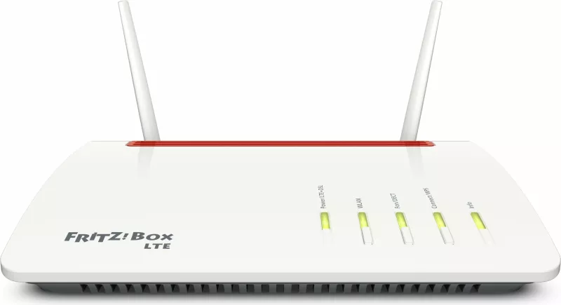 Router tavoline AVM FRITZ!Box 6890 LTE, Wi-Fi 5, Dual-band, Ethernet LAN, 3G, 4G, Zi, Kuq, Bardhë