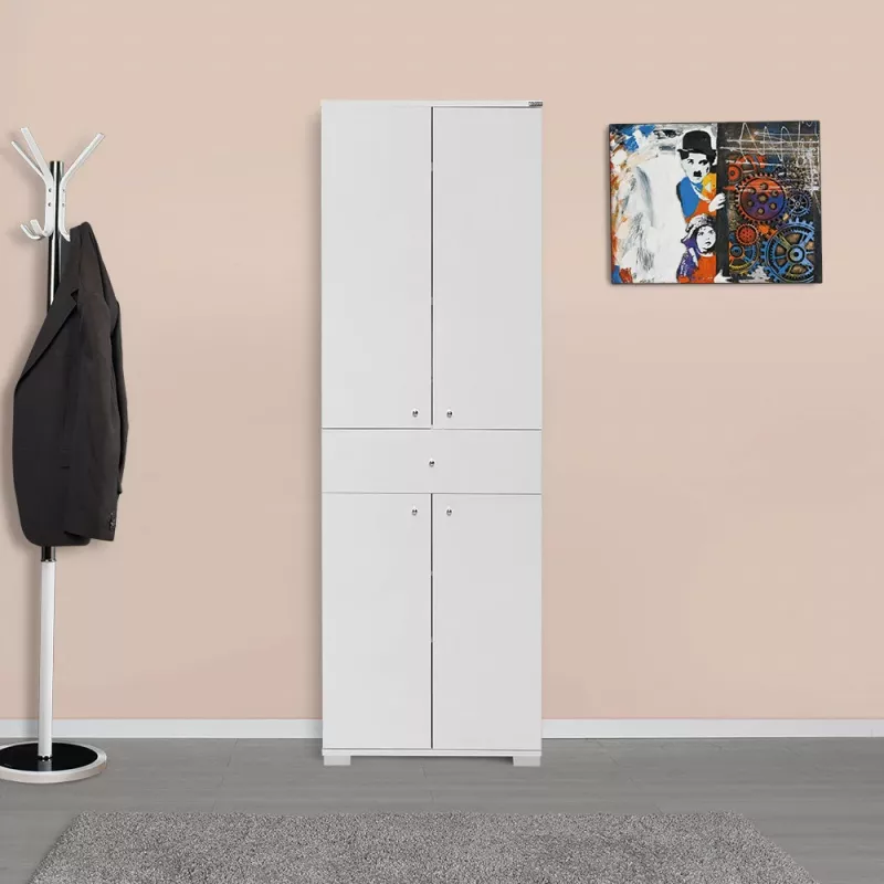 Dollap multifunksional, ngjyrë e bardhë, Hanah Home, Adr-441-Pp-1