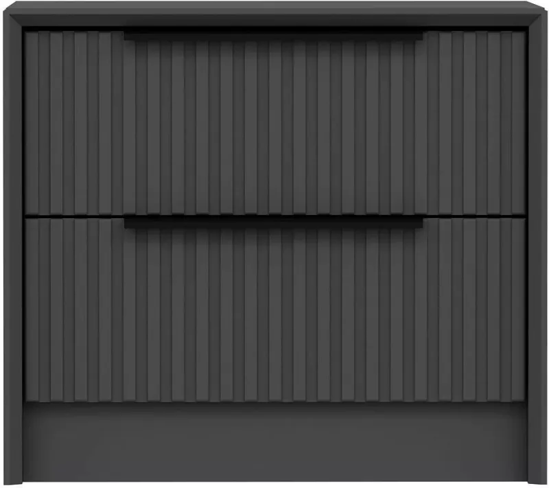 Komodinë nate Hanah Home, Kale Luxe Soft, anthracite, 4799