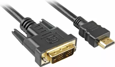 Kabllo Sharkoon HDMI në DVI-D 2m e zezë