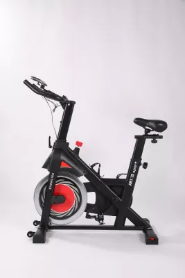 Biçikletë statike indoor ART.IS sport AS1 (AS8723), rrotë fluturimi 6 kg, Bluetooth Kinomap/Zwift, ngarkesë max 120 kg, e zezë/kuqe