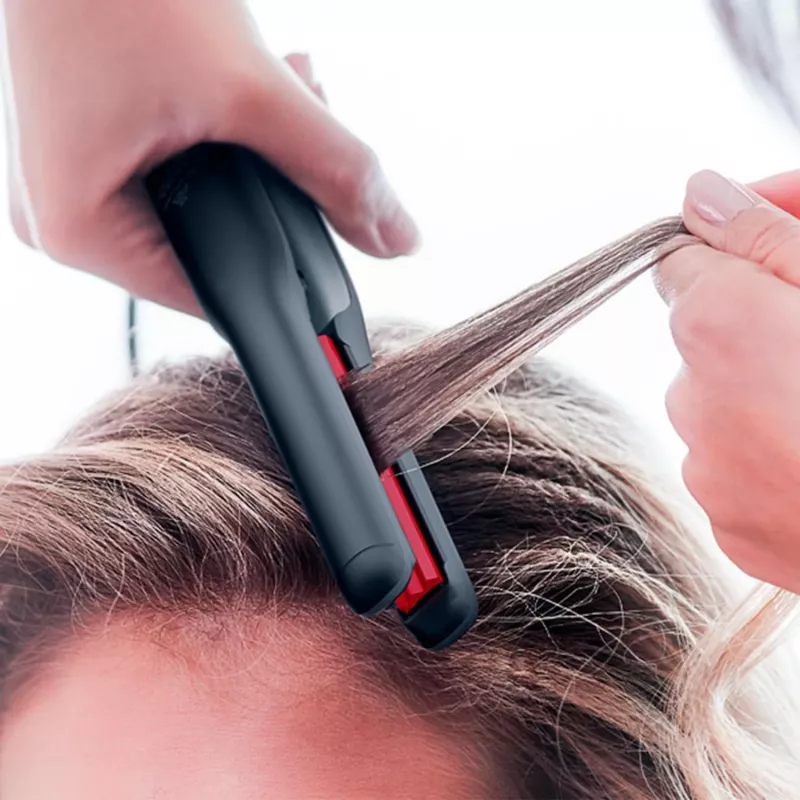 Karbownicë flokësh Valera Swiss'X Volumissima, pllaka qeramike, 230°C, e zezë-gri