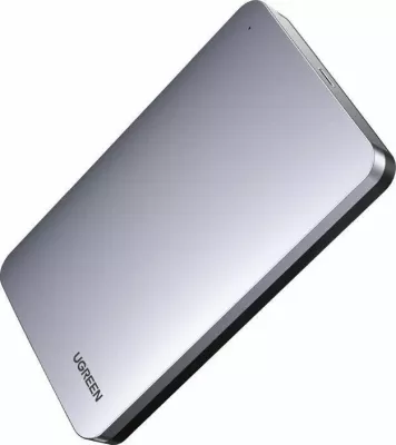 Kasë eksternale për disk 2.5\" Ugreen CM300, SATA III në USB-C 3.2 Gen 2 10Gbps, alumin, argjendtë