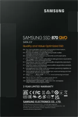 SSD Samsung 870 QVO, 1 TB, 2.5", 560 MB/s, 6 Gbit/s