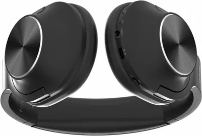 Kufje Bluetooth me ANC Aiwa HST-220BT, mbi vesh, BT 5.4, 40-50 orë, USB-C, AUX 3.5 mm, të palosshme, të zeza, set me kabllo USB-C dhe AUX