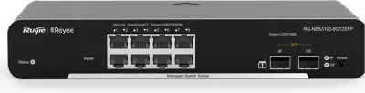 Switch Ruijie RG-NBS3100-8GT2SFP, 8 porte Gigabit, 2 SFP, i zi