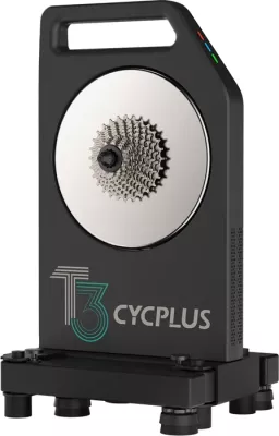 trainer direkt-drive për biçikletë Cycplus T3 2800W ±1% Bluetooth 5.0/ANT+ me kasetë, e zezë (set)