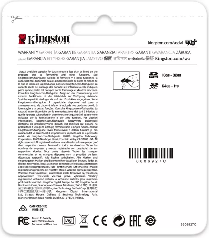 Kartelë microSDXC Kingston Technology 512GB Canvas Go Plus 170R A2 U3 V30, e zezë