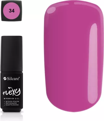 Llak për thonj Silcare Flexy Hybrid Gel Hybrid Nail Polish 34, 4.5g