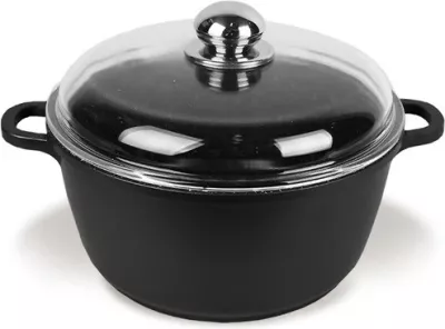 Tenxhere Maestro MR-4628C me kapak, 28 cm, 5.8 L, e zezë