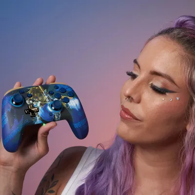 Kontroller wireless PDP Rematch Link Hero Glow in the Dark për Nintendo Switch/Switch OLED/Switch 2